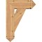 Ekena Millwork Traditional Arts and Crafts Smooth Bracket w/ Offset Brace, Western Red Cedar, 7 1/2"W x 20"D x 28"H BKT0806X20X28TRA03SWR - alternate 4